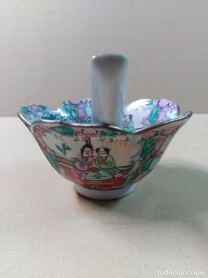 Antig&uuml;edades: Cuenco con cuchara en porcelana china - Foto 4