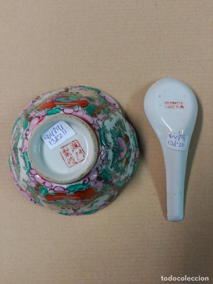 Antig&uuml;edades: Cuenco con cuchara en porcelana china - Foto 6