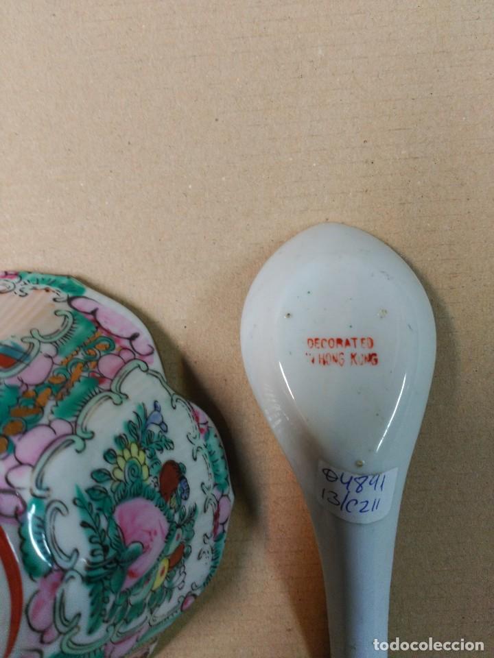 Antig&uuml;edades: Cuenco con cuchara en porcelana china - Foto 7
