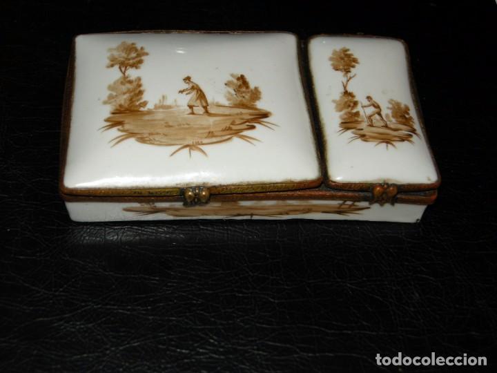 Antig&uuml;edades: CAJA DE PORCELANA PARA RAP&Eacute; - Foto 1