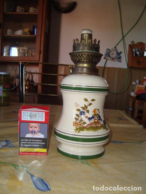 Antig&uuml;edades: Quinque de porcelana - Foto 4