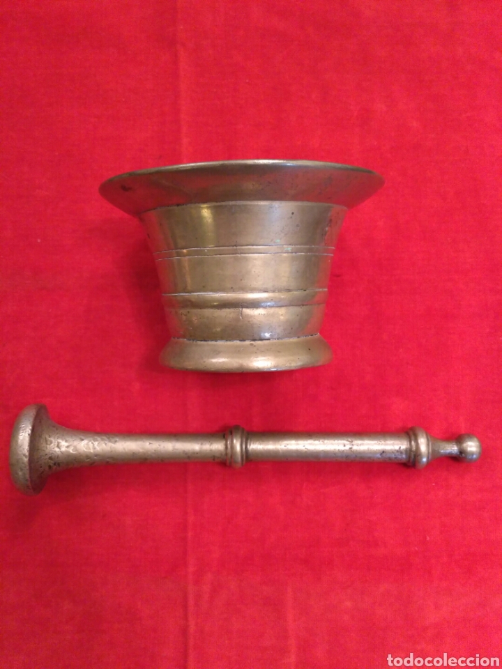 Antig&uuml;edades: Mortero de bronce del siglo XIX - Foto 2