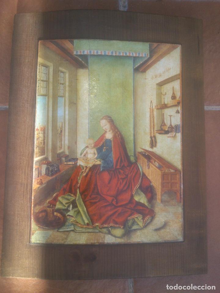 Antig&uuml;edades: BONITO CONJUNTO LAMINA SOBRE TABLA CURVADA - Foto 1