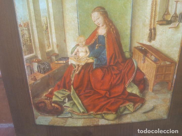 Antig&uuml;edades: BONITO CONJUNTO LAMINA SOBRE TABLA CURVADA - Foto 3