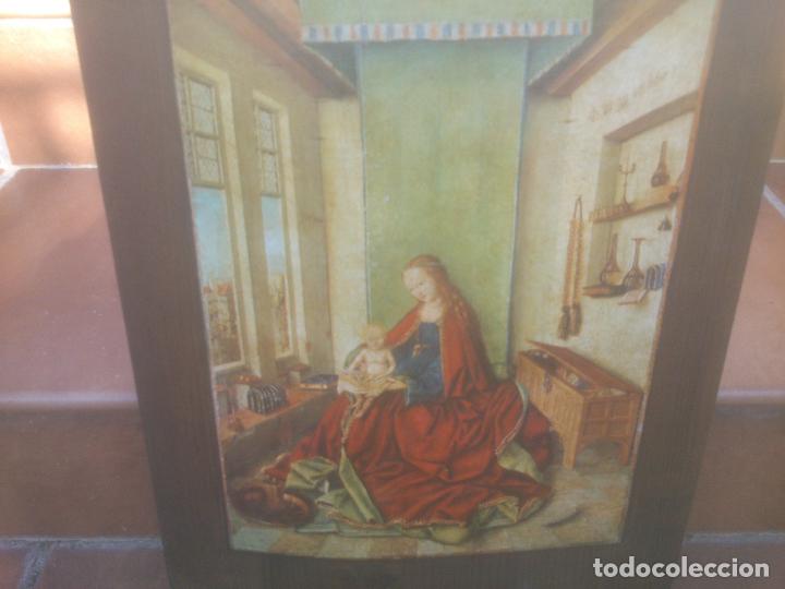 Antig&uuml;edades: BONITO CONJUNTO LAMINA SOBRE TABLA CURVADA - Foto 4