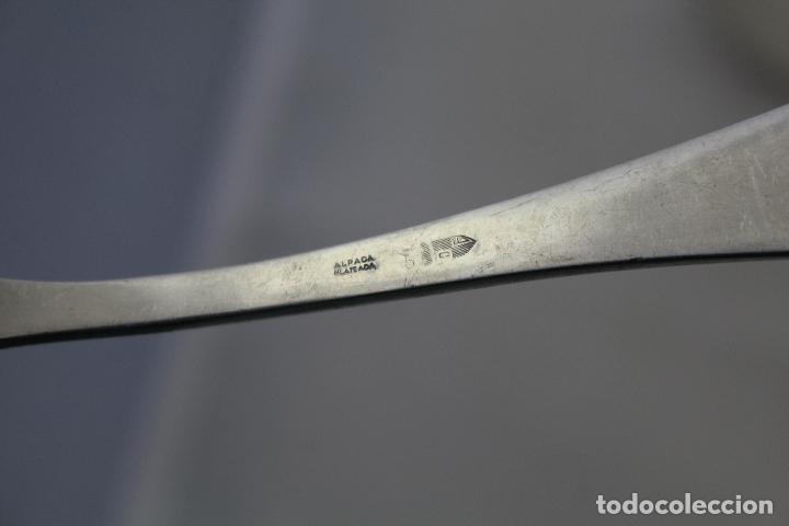 Antig&uuml;edades: 2 cuchillos pescado en alpaca plateada - Foto 2