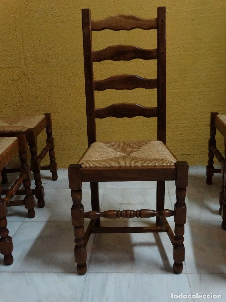 Antig&uuml;edades: 5 Sillas roble. Ref. 5976 - Foto 10
