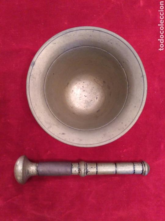 Antig&uuml;edades: Mortero de bronce del siglo XIX - Foto 2