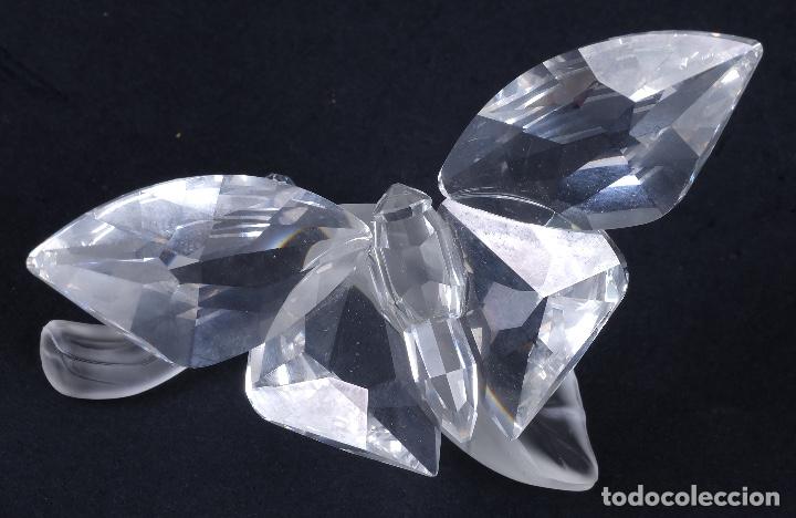 Antig&uuml;edades: 2 mariposas en cristal tallado - Foto 6