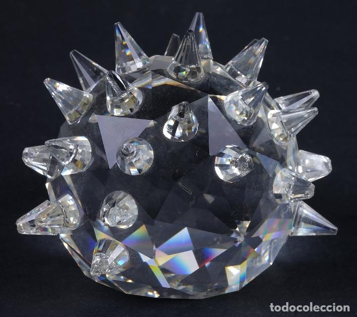 Antig&uuml;edades: Erizo en cristal de Swarovsky marca en la base - Foto 2