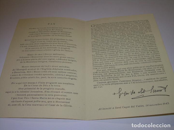 Antig&uuml;edades: DIPTICO DE. DOM GREGORI M&ordf;. SUNYOL - Foto 3
