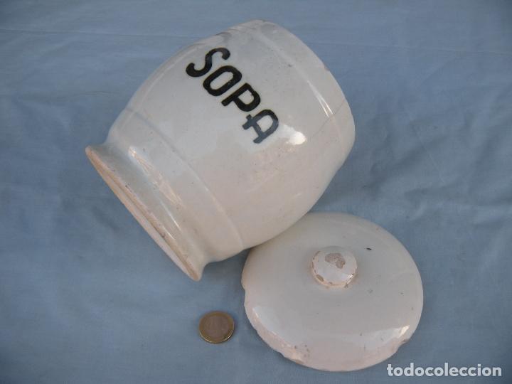 Antig&uuml;edades: TARRO ALBARELO PARA SOPA - Foto 4