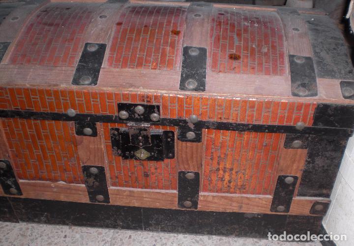 Antig&uuml;edades: Antiguo baul con llave - Foto 5