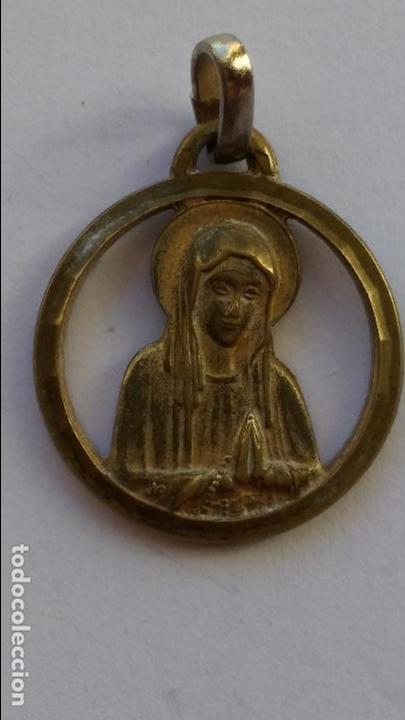 Antig&uuml;edades: Medalla de fatima dos caras de 2,2 cms de diametro - Foto 1
