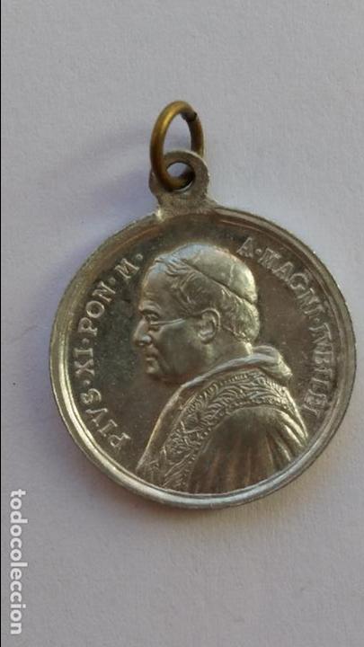 Antig&uuml;edades: medalla de 1925 pio XI de 2 cms de diametro - Foto 1