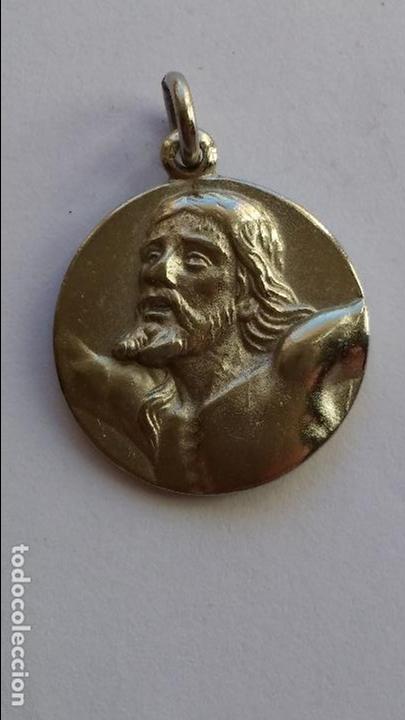 Antig&uuml;edades: medalla de cristo sin catalogar de 2 cms de diametro - Foto 1