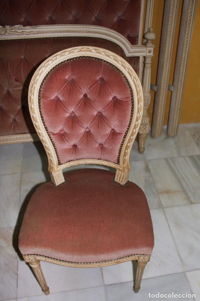 Antig&uuml;edades: Cama y 2 sillas Luis XV. Ref. 5986 - Foto 16