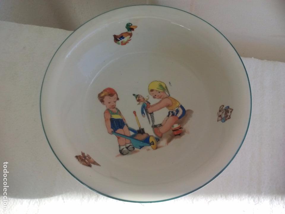 2 platos infantiles - Compra venta en todocoleccion