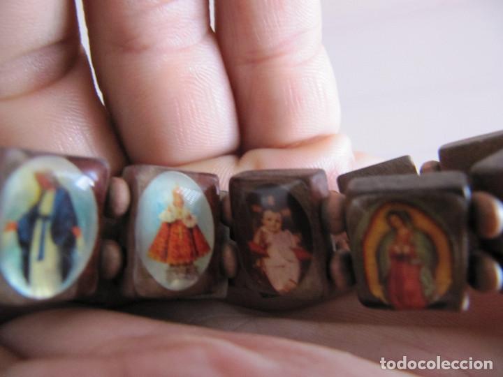 Antig&uuml;edades: PULSERA DE MADERA SANTORAL - Foto 4