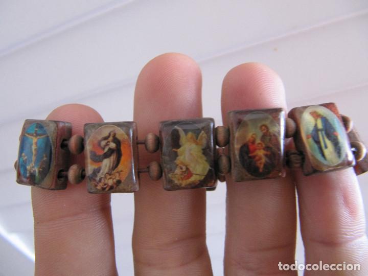 Antig&uuml;edades: PULSERA DE MADERA SANTORAL - Foto 7