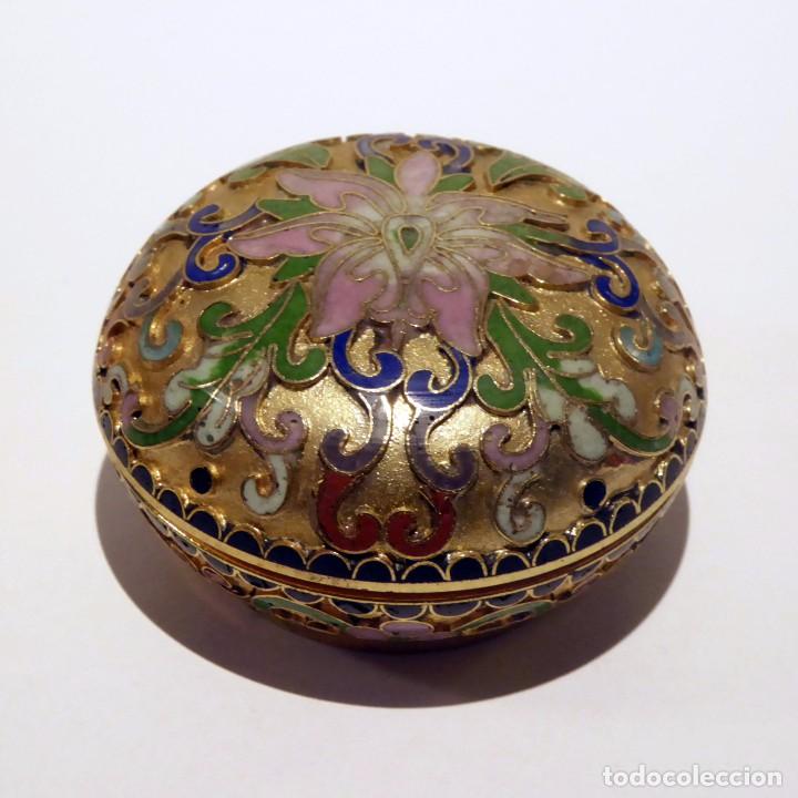 Antig&uuml;edades: Cajita de colecci&oacute;n cloisonn&eacute; - Foto 3