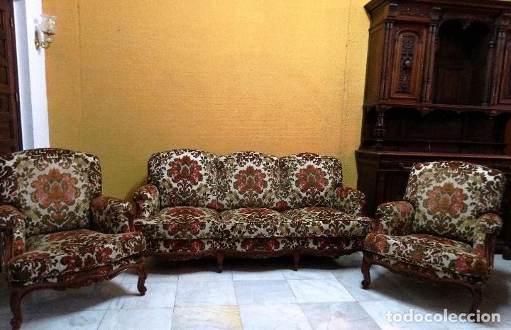 Antig&uuml;edades: Sof&aacute; y 2 sillones. Tresillo. Ref. 5989 - Foto 2