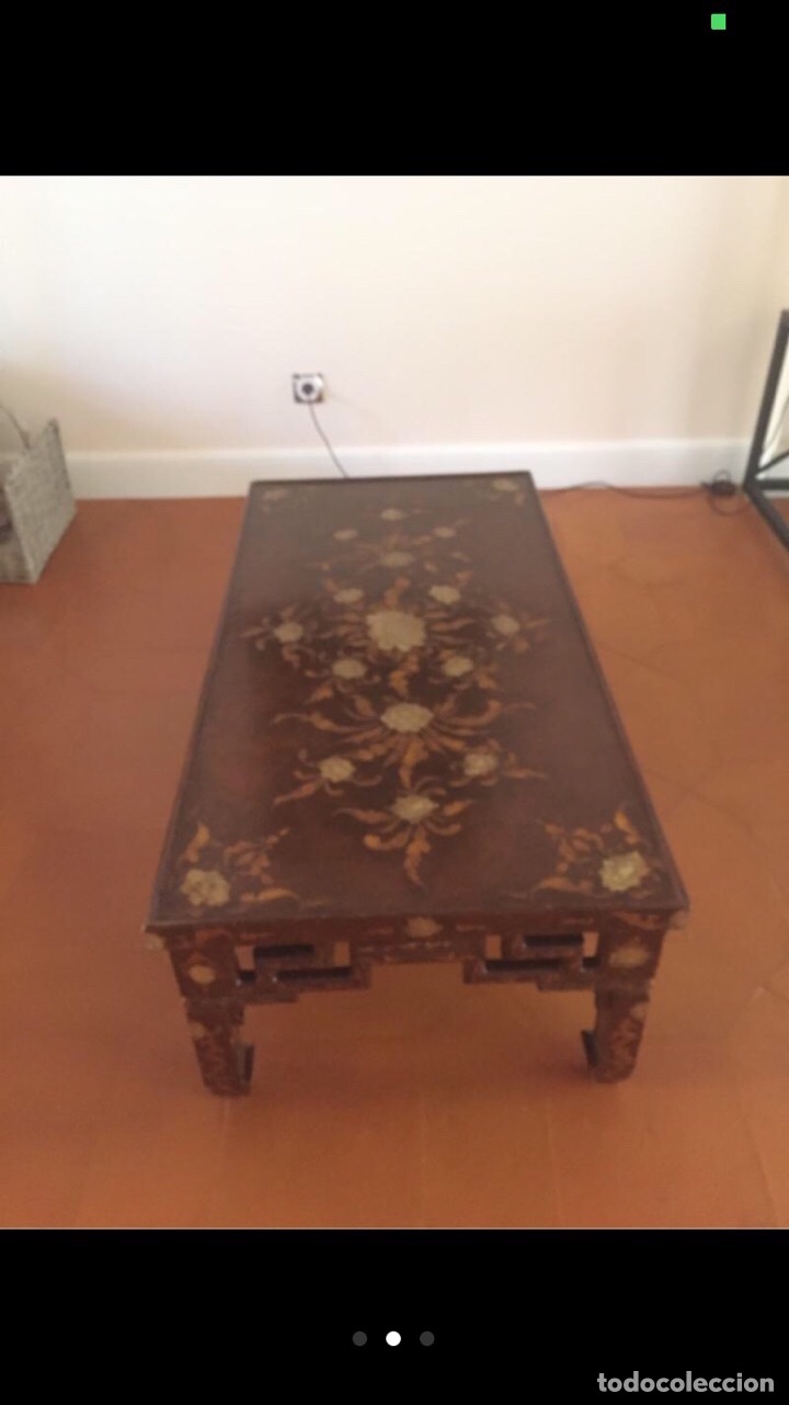 Antig&uuml;edades: Mesa de laca China S XIX - Foto 2