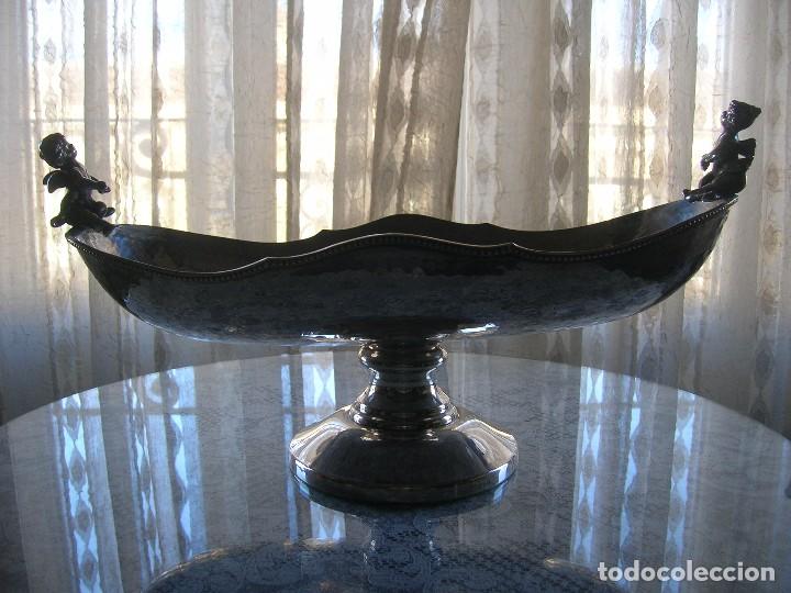 Antig&uuml;edades: A36) Centro de mesa. Base 48 cms * 21 cms. Alto 22 cms - Foto 1