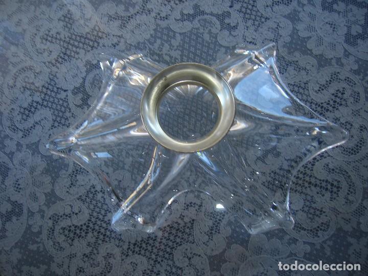 Antig&uuml;edades: A45) Centro de mesa cristal. Base 33,5cms*22cms. Alto 13 cms - Foto 5