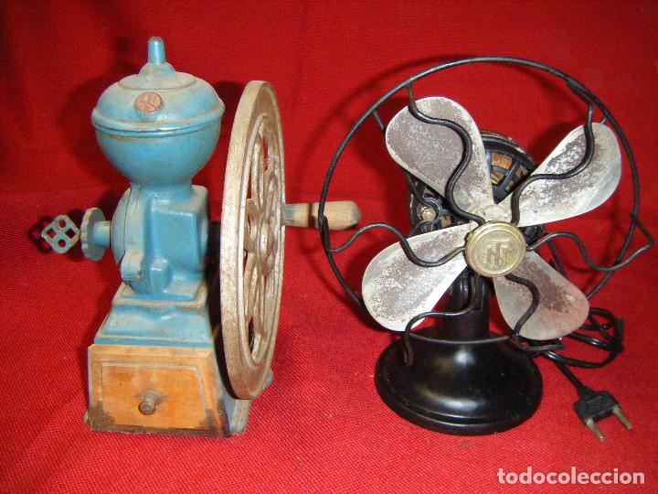 Antig&uuml;edades: MOLINILLO Y VENTILADOR - Foto 1