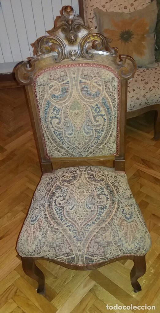 Antig&uuml;edades: Juego 6 sillas alfonsinas - Foto 1