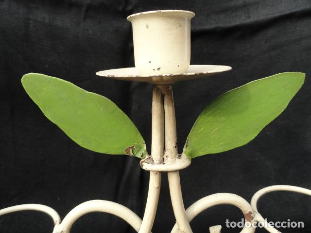 Antig&uuml;edades: BONITO CANDELABRO DE HIERRO. - Foto 3