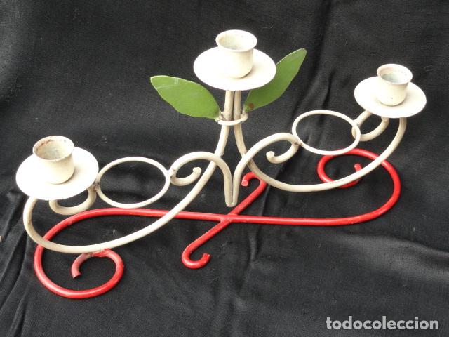 Antig&uuml;edades: BONITO CANDELABRO DE HIERRO. - Foto 5