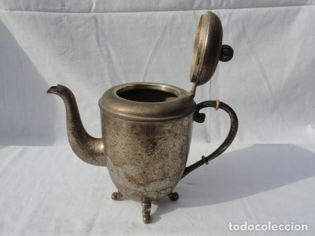 Antig&uuml;edades: BONITA TETERA CAFETERA DE ALPACA. - Foto 7