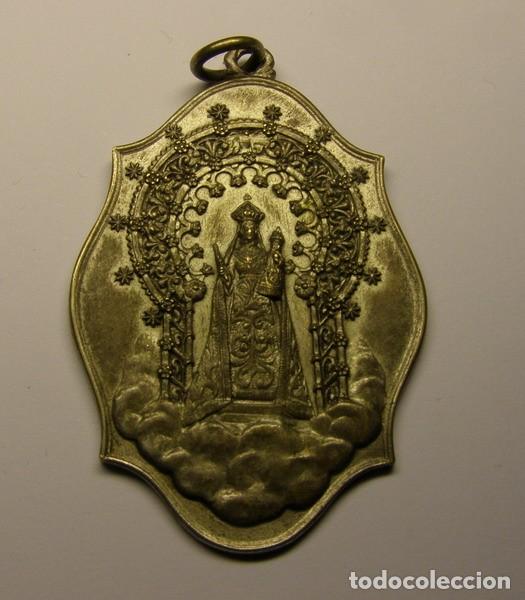 Antig&uuml;edades: Antigua medalla religiosa de la Virgen. - Foto 1