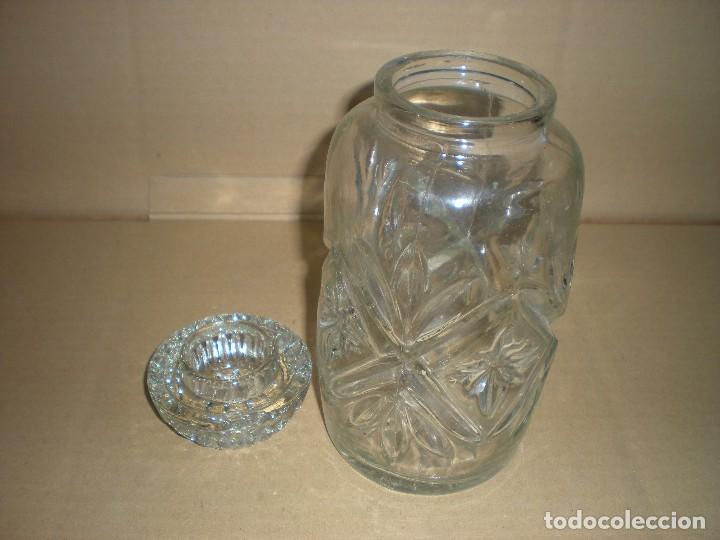 Antig&uuml;edades: tarro de cristal con tap&oacute;n - Foto 5