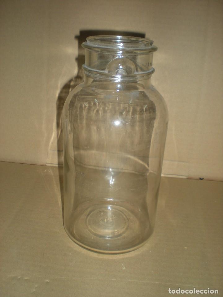 Oggetti Antichi: Tarro de cristal grande sin tapa  di&aacute;metro 11,5cm altura 24cm