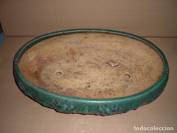 Antig&uuml;edades: centro de mesa en barro verde  42x27x12cm - Foto 5