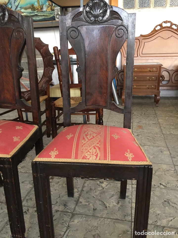 Antig&uuml;edades: Pareja de sillas antiguas - Foto 2