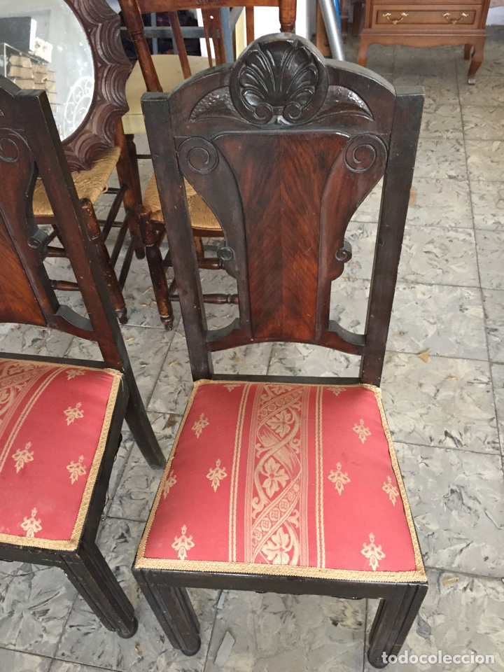 Antig&uuml;edades: Pareja de sillas antiguas - Foto 3