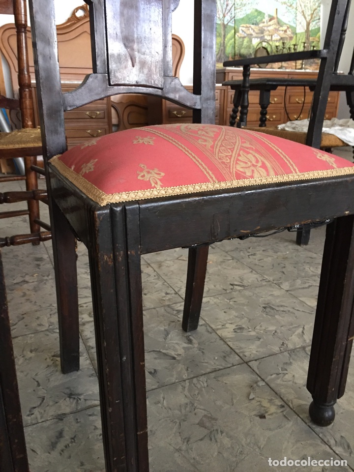 Antig&uuml;edades: Pareja de sillas antiguas - Foto 4