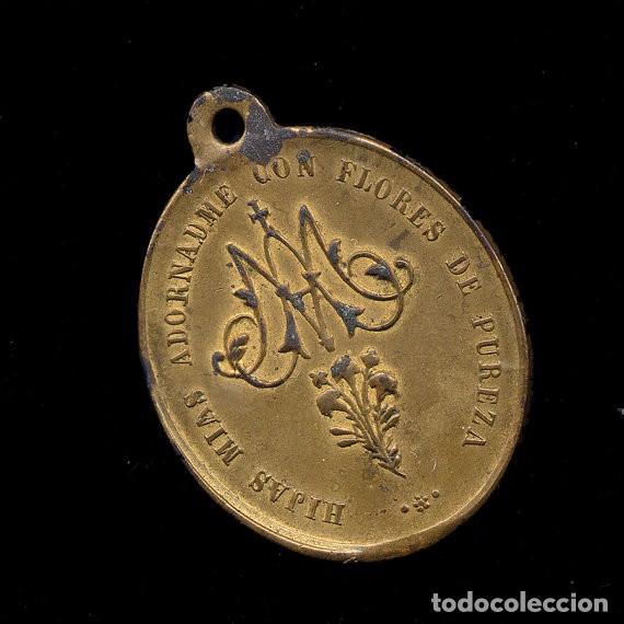 Antig&uuml;edades: Medalla de la V&iacute;rgen Mar&iacute;a - Foto 2