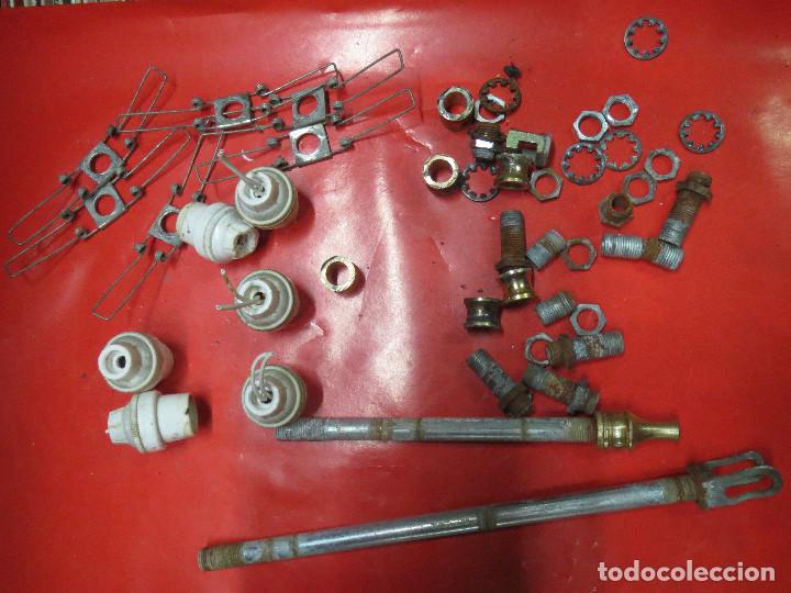 Antig&uuml;edades: LOTE DE PIEZAS PARA LAMPARAS. - Foto 1
