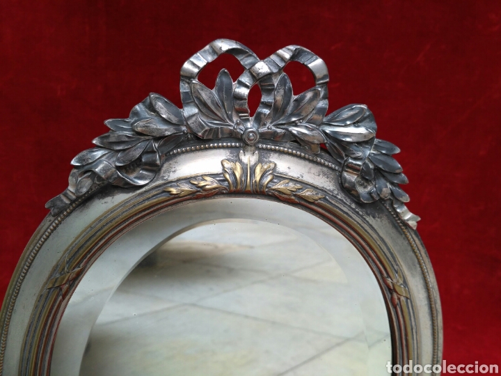Antig&uuml;edades: Espejo plateado Luis XVI - Foto 2
