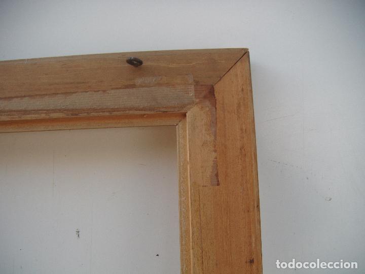 Antig&uuml;edades: MARCO RECTANGULAR DORADO, TALLADO Y PATINADO - Foto 4