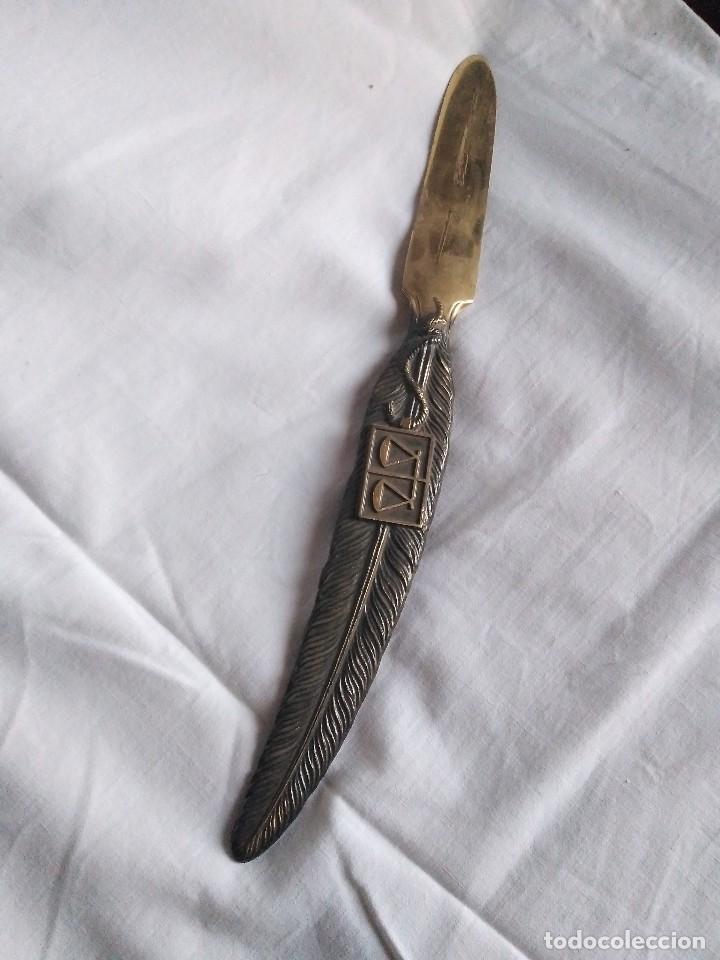 Antig&uuml;edades: PLUMA ABRESOBRES DE BRONCE - Foto 1