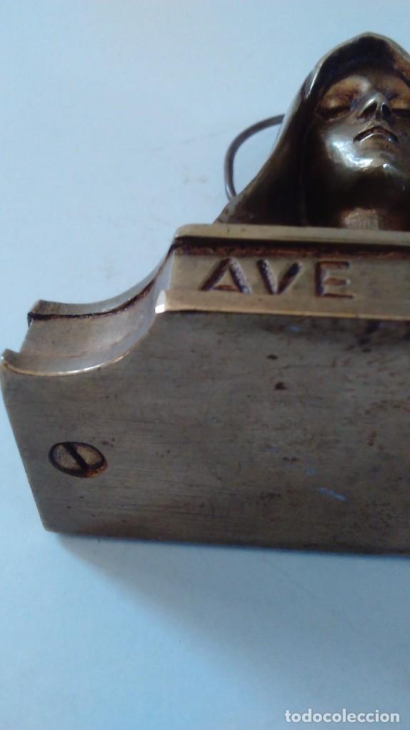 Antig&uuml;edades: Busto de la Virgen Mar&iacute;a en bronce - Foto 10
