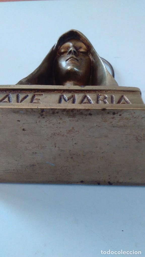 Antig&uuml;edades: Busto de la Virgen Mar&iacute;a en bronce - Foto 12