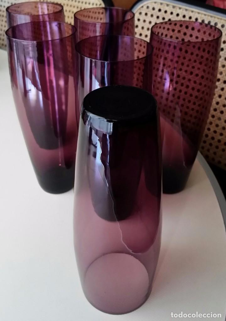 Antig&uuml;edades: VASOS DE CRISTAL SOPLADO MURANO - Foto 2