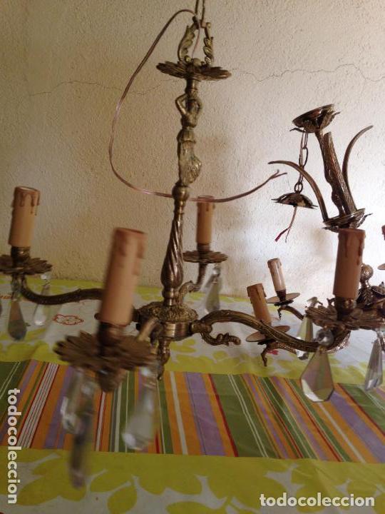 Antig&uuml;edades: Lampara de techo bronce - Foto 1